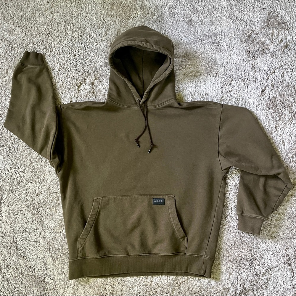 Filson Hoodie Sweatshirt, C.C.F. Pullover, Brown Size L